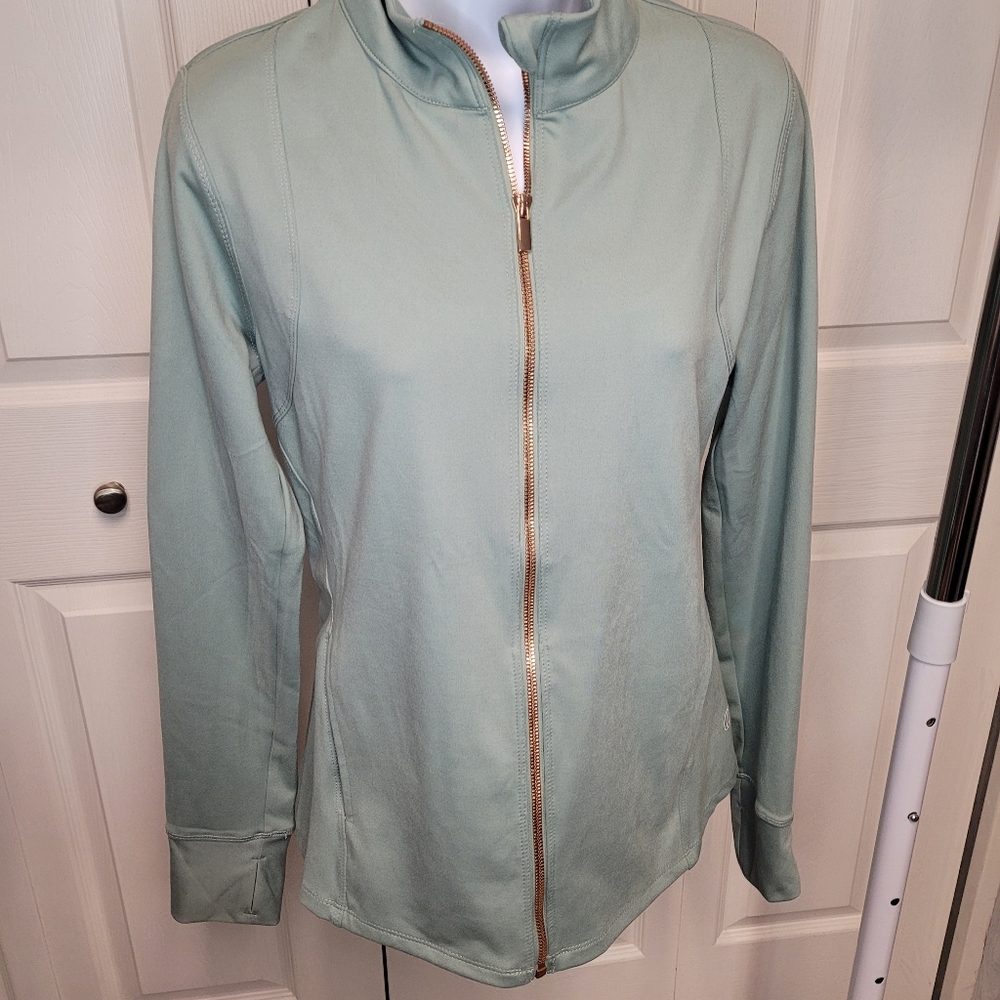 Balance Collection Full Zip Jacket Medium Sage Green